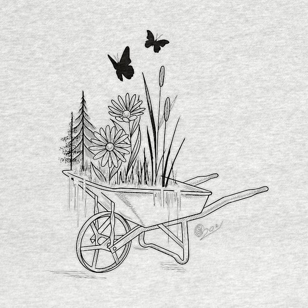 Garden Wheel Barrel by cocotatts